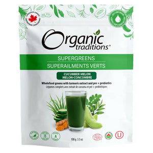 Organic Traditions - Organic Super Greens, 100g | Multiple Flavours