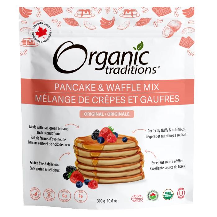 Organic Traditions - Organic Pancake and Waffle Mix Chocolate, 300g