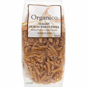 Organico - Organic Brown Wholewheat Penne Quills, 500g