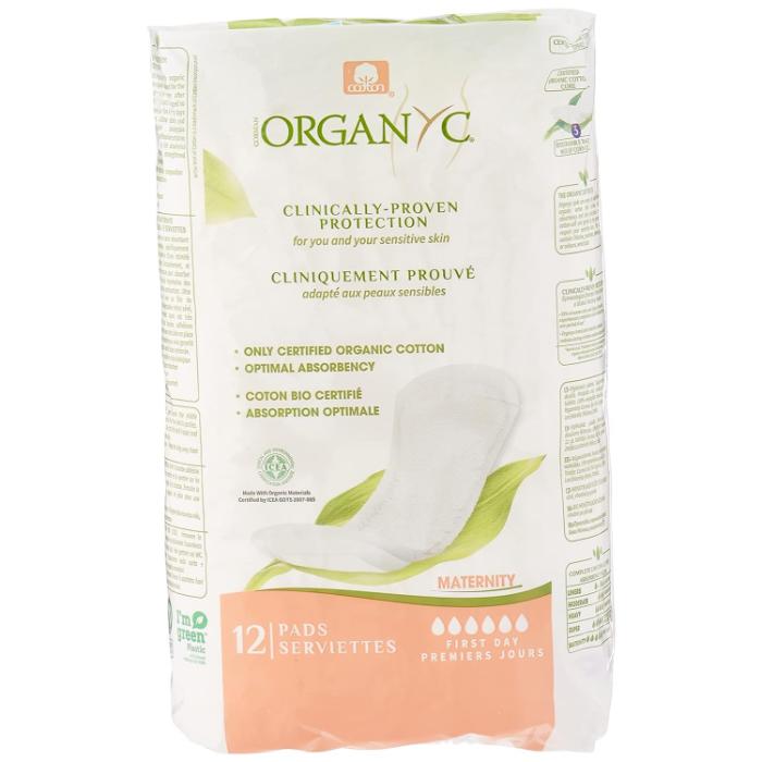 Organyc - Organ(y)c Maternity Pads, 12 Pads