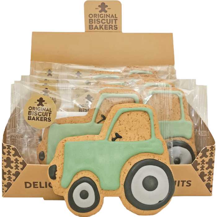 Original Biscuit Bakers -Tractor Iced Gingerbread Shapes, 12g  Pack of 12 