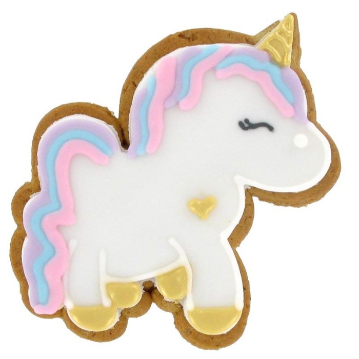 Original Biscuit Bakers - Unicorn Iced Gingerbread Shapes, 12g  Pack of 12