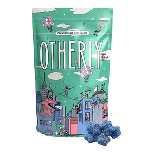 Otherly Oatm*Lk Chocolate - Carnival Stars Jelly Sweets, 80g - Pack of 12