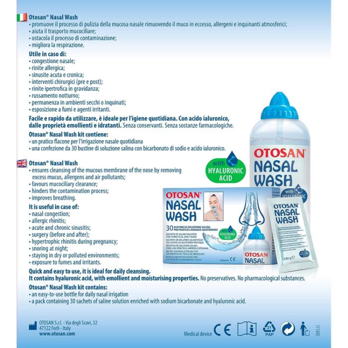 Otosan - Nasal Wash Kit, 1 Kit - back