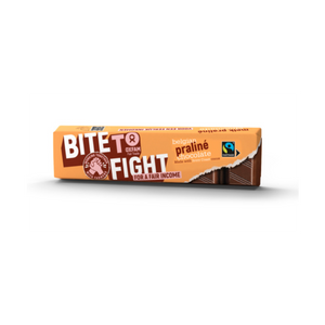 Oxfam Fair Trade - Bite to Fight Praliné Chocolate, 47g | Pack of 35