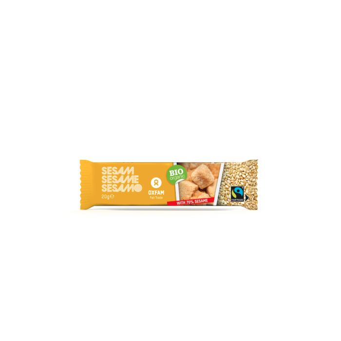 Oxfam Fair Trade - Organic Sesame Bar, 20g  Pack of 45