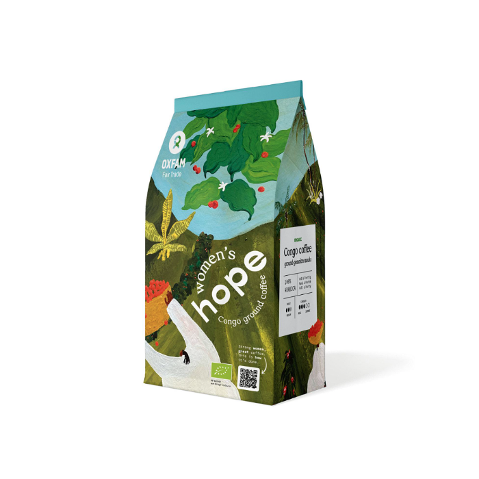 Oxfam Fair Trade - Organic Women's Hope Ground Coffee, 250g