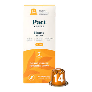 Pact Coffee - House Blend Pods, 14 Pods | Pack of 6