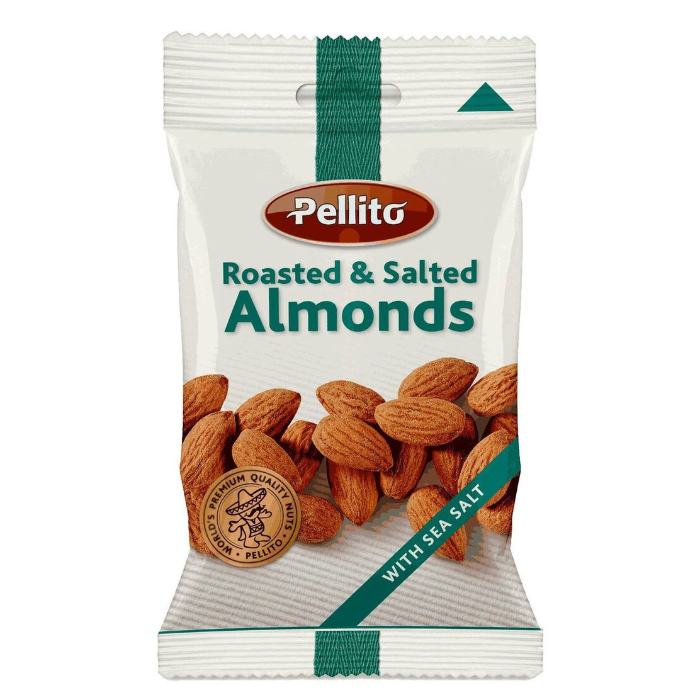 Pellito - Almonds Roasted & Salted, 40g - Pack of 30