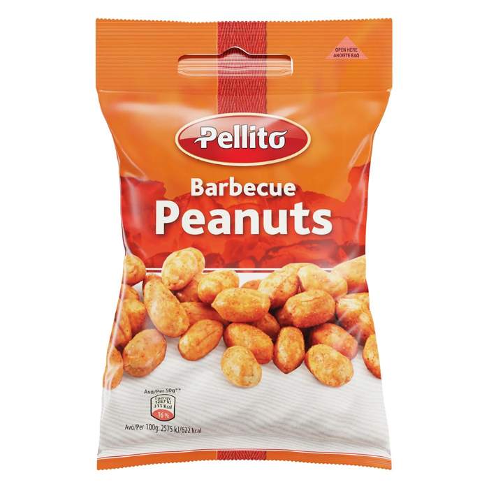 Pellito - Peanuts Barbeque, 50g - Pack of 30