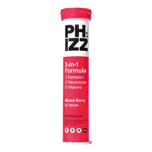 Phizz - Tube 20 Tablets Mixed Berry, 98g - Pack of 12