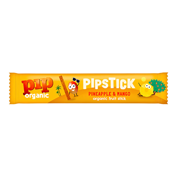 Pip Organic - Pipstic Mango & Pineapple Organic Fruit Bar, 18g  Pack of 24 