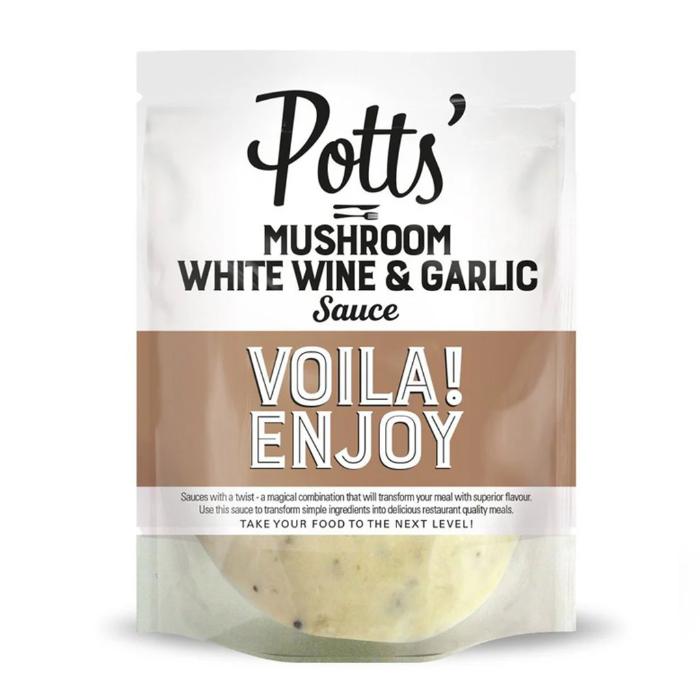 Potts - Mushroom, White Wine & Garlic Sauce, 250g