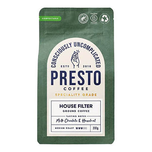 Presto Coffee Roasters - House Filter Ground Coffee, 200g | Pack of 6