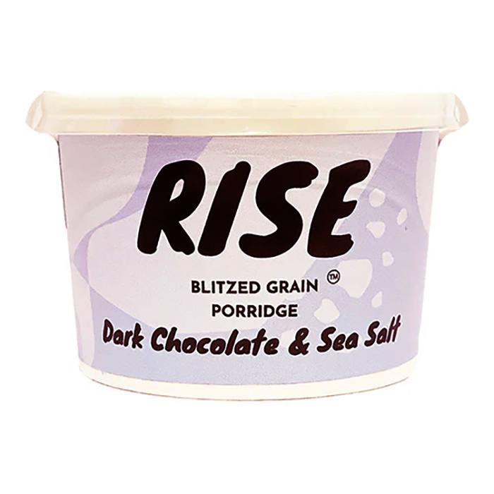 RISE Porridge - Chocolate & Sea Salt Instant Porridge Pot, 68g - Paack of 8 