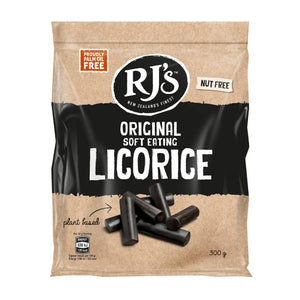 RJ's Licorice - Natural Soft Eating Licorice, 300g | Pack of 12 | Multiple Flavours