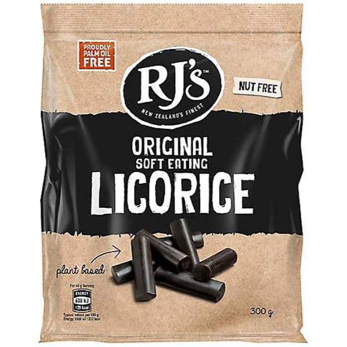 RJ's Licorice - Natural Soft Eating Licorice, 300g - Pack of 1