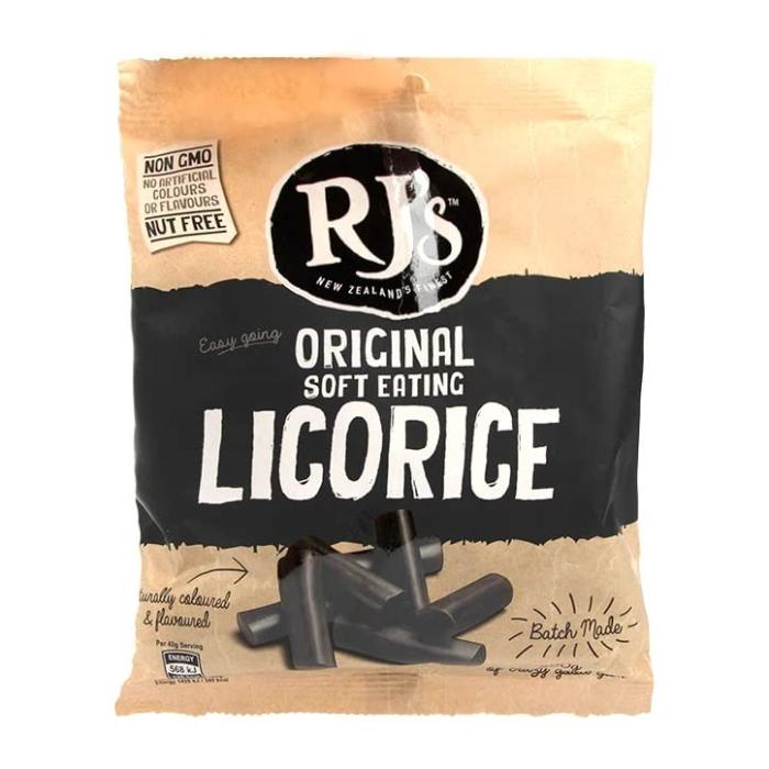 RJ's Licorice - Natural Soft Eating Licorice, 300g, Pack of 12