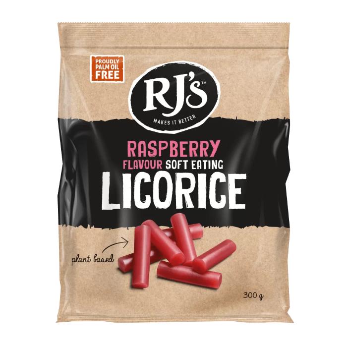 RJ's Licorice - RJs Raspberry Licorice, 300g - Pack of 1