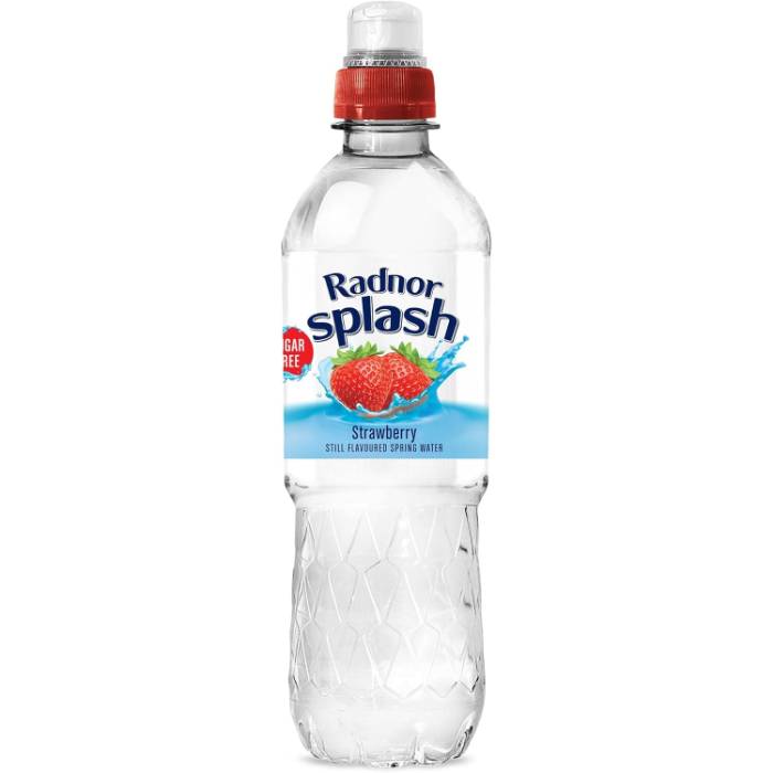 Radnor Splash - Strawberry Fruit Flavoured Still Water, 500ml  Pack of 24