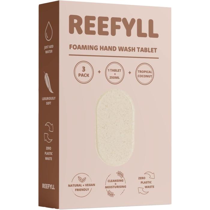 Reefyll - Hand Wash Tablet Tropical Coconut 3-Pack Refill