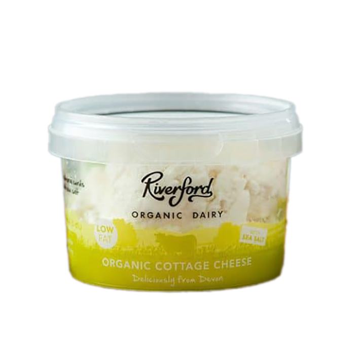 Riverford Organics - Organic Low Fat Cottage Cheese, 120g  Pack of 6 