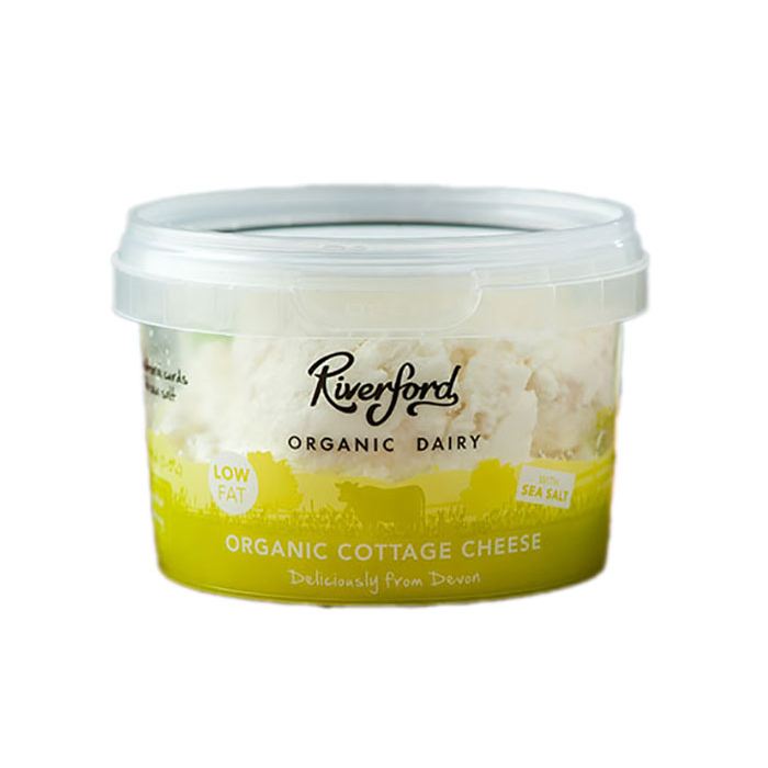 Riverford Organics - Organic Low Fat Cottage Cheese, 200g  Pack of 6
