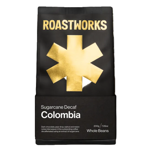 Roastworks - Colombia Sugarcane Decaf Whole Beans, 200g