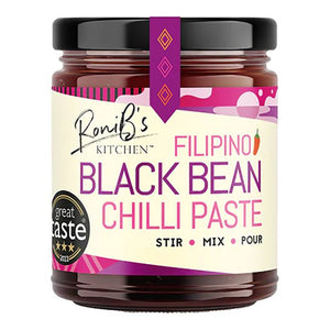 RoniB's Kitchen - Filipino Style Black Bean Chilli Paste, 190ml - Pack of 6