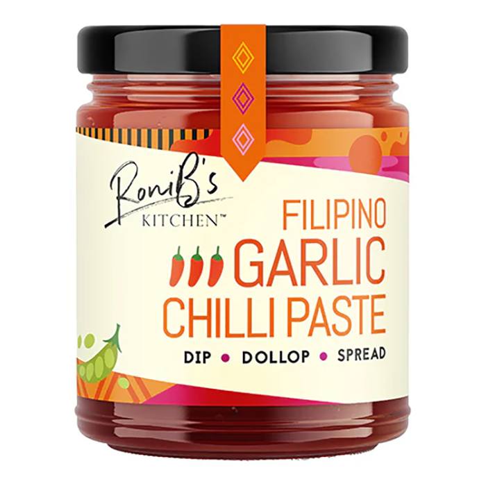 RoniB's Kitchen - Filipino Style Garlic Chilli Paste, 190ml - Pack of 6