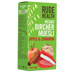 Rude Health - Rude Health Apple and Cinnamon Bircher, 375g | Pack of 6