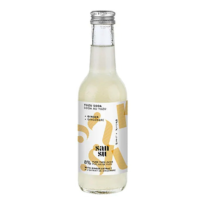 SANSU (Terranamdo) - Ginger Yuzu Soda, 250ml - Pack of 12 