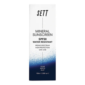 SETT - SPF50 Mineral Sunscreen Water Resistant | Multiple Sizes