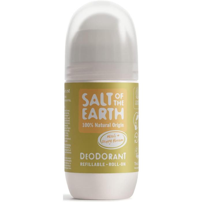 Salt Of The Earth - Refillable Roll On Deodorant Neroli & Orange Blossom, 75ml