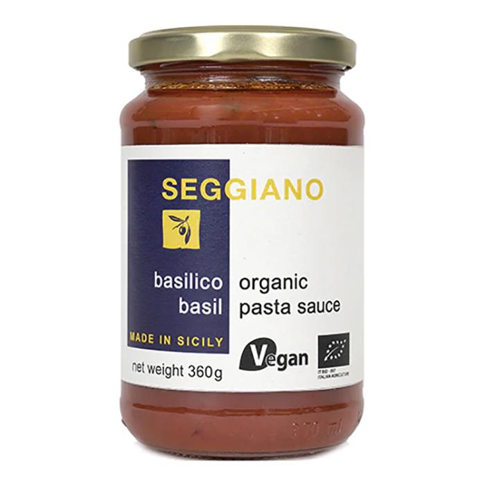 Seggiano - Organic Basil Pasta Sauce, 350g - Pack of 6