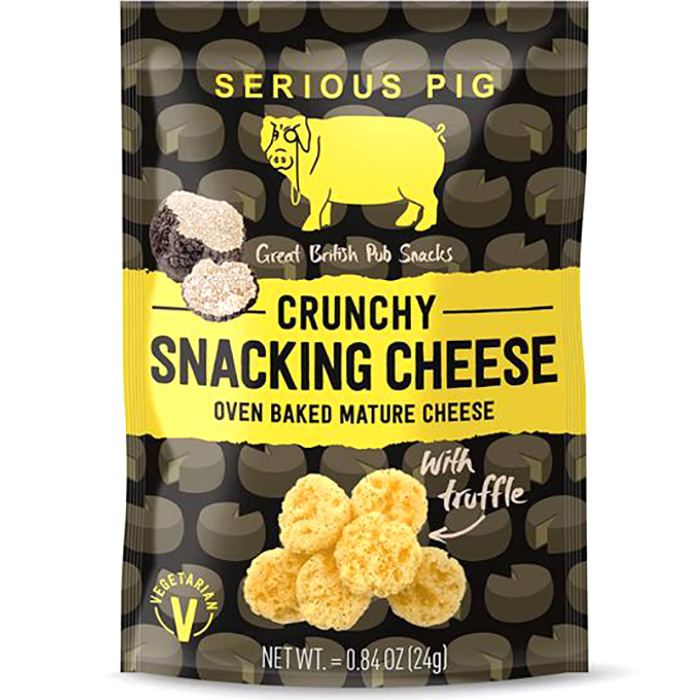 Serious Pig - Crunchy Snacking Cheese With Truffle, 24g  Pack of 24