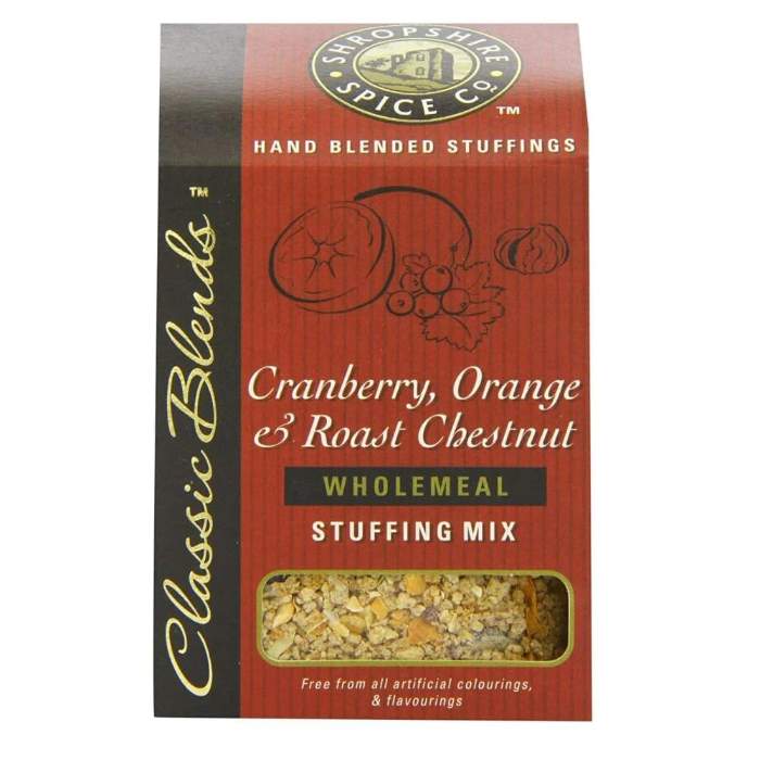 Shropshire Spice - Cranberry & Orange & Chesnut Stuffing, 150g  Pack of 6