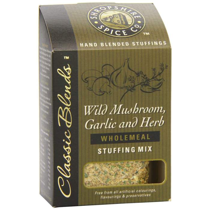 Shropshire Spice - Mushroom & Garlic & Herb Stuffing, 150g  Pack of 6