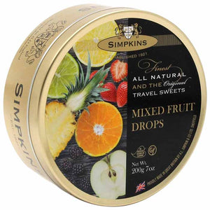 Simpkins - Mixed Fruit Drops, 200g | Pack of 6