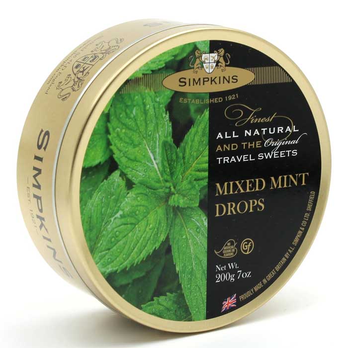 Simpkins - Mixed Mint Drops, 200g  Pack of 6