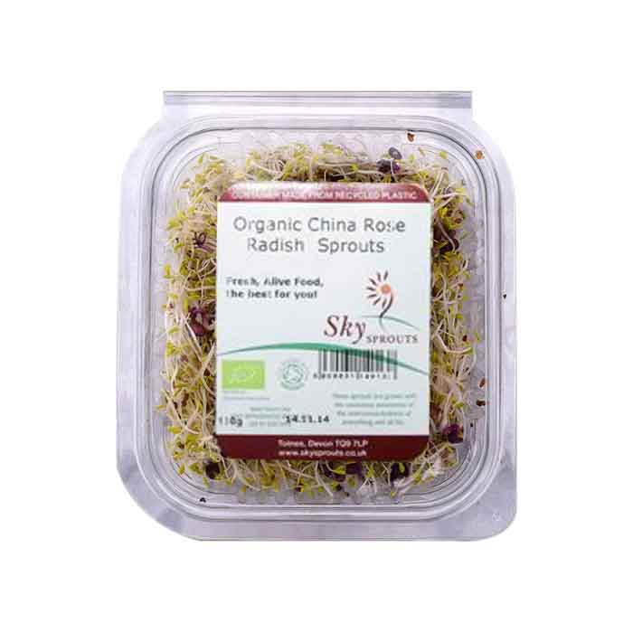 Sky Sprouts - Organic China Rose Radish Sprouts, 100g