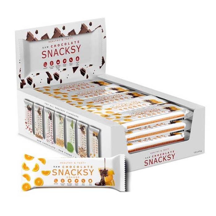 Snacksy - Raw Chocolate Matcha Orange, 55g  Pack of 12