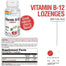 Solaray - Vitamin B12 1000mcg, 90 Lozenges - back