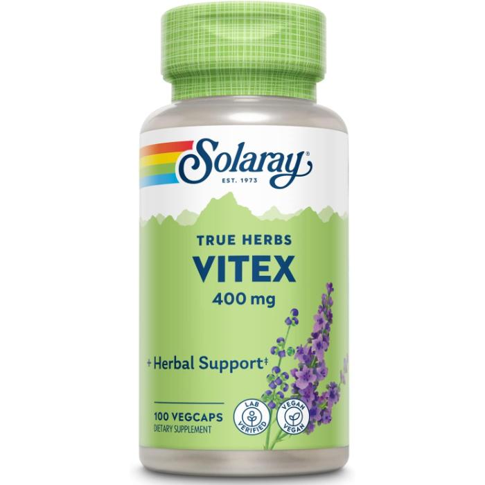 Solaray - Vitex Agnus Castus 400mg, 100 Veg Capules