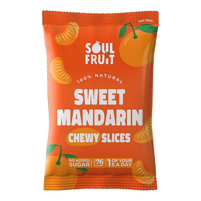 Soul Fruit - Soft Dried Sweet Mandarin, 25g  Pack of 10