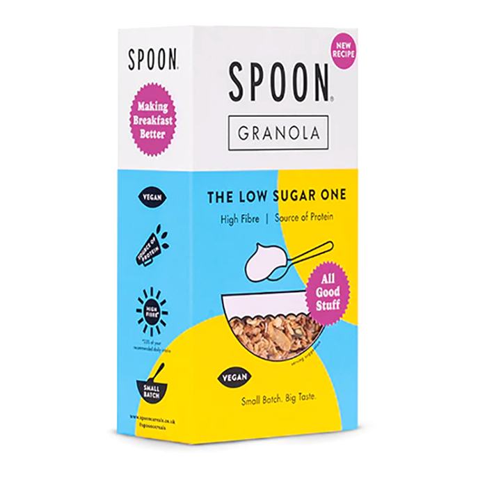 Spoon Cereals - The Low Sugar One Granola, 400g - Pack of 5 