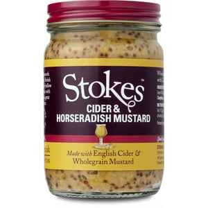 Stokes - Cider & Horseradish Wholegrain Mustard, 185g | Pack of 6