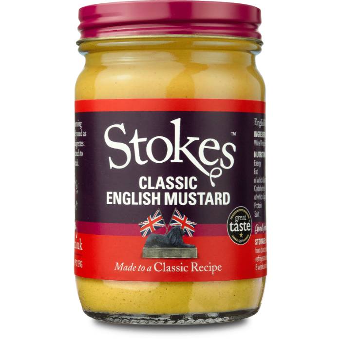 Stokes - Classic English Mustard, 185g  Pack of 6