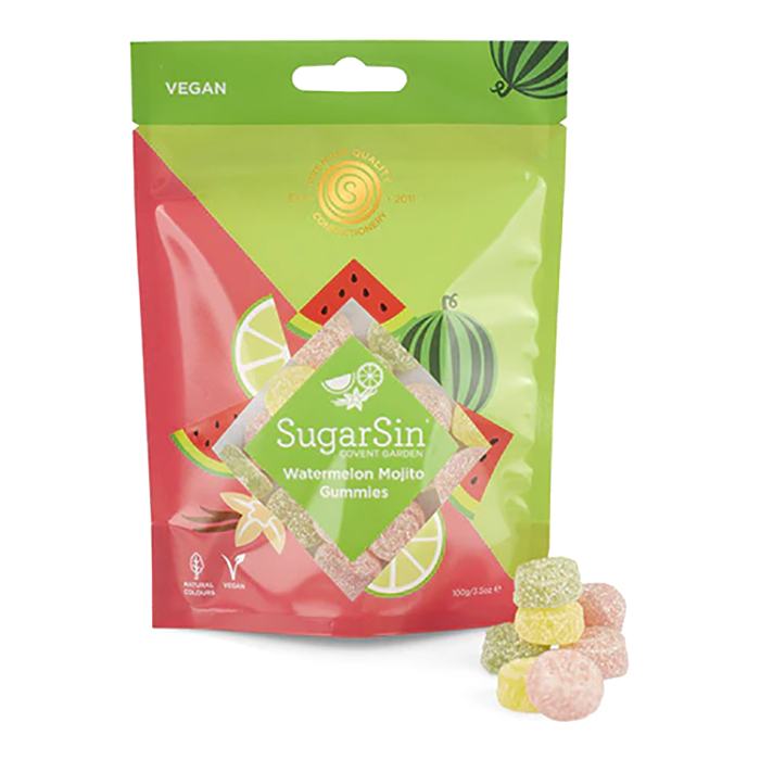 SugarSin - Watermelon Mojito Gummies, 100g - Pack of 10