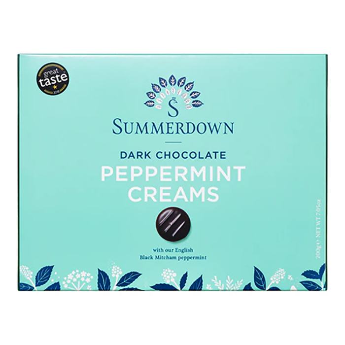 Summerdown - Chocolate Peppermint Creams, 200g - Pack of 8